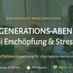 Regenerationsabend bei Erschöpfung und Stress
